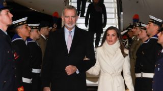 La Reina Letizia y el Rey Felipe VI en Italia. (Foto: Gtres)