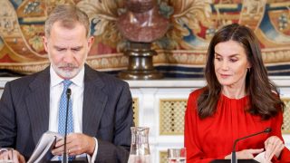 Los Reyes Felipe y Letizia en un acto oficial. (Foto: Gtres)