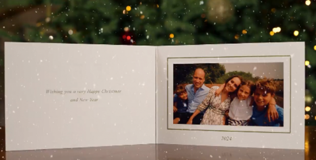 La postal de la Familia Real Británica para celebrar la Navidad del 2024. (Foto: Redes Sociales)