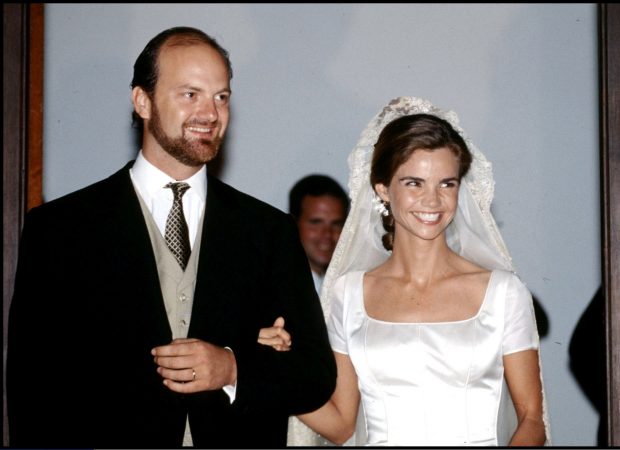 Victoria Carvajal y Hoyos y Bruno Entrecanales Domecq el día de su boda. (Foto: Gtres)