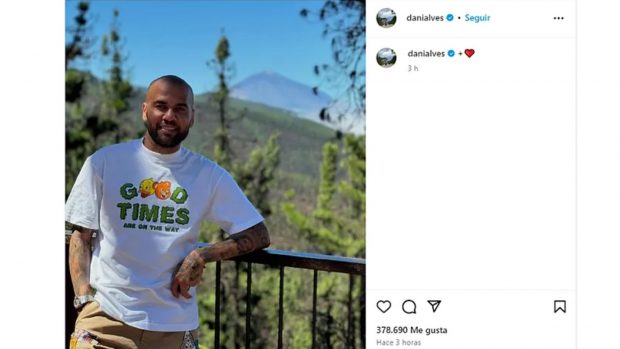 Dani Alves. (Foto: Instagram)