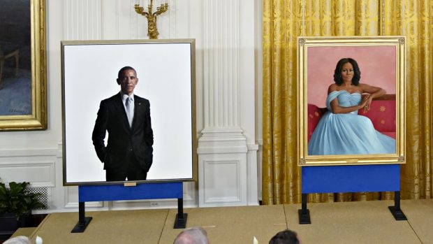 Retrato oficial de Michelle y Barack Obama. (Foto: Gtres)