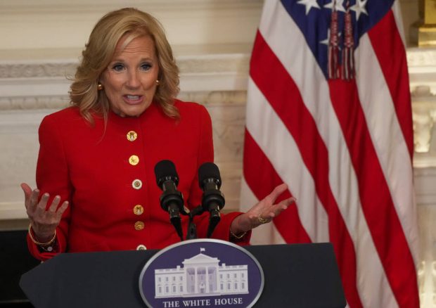 Jill Biden en uno de sus últimos actos como primera dama en Enero de 2025. 