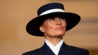 Melania Trump en la jura como presidente de su marido Donald Trump (Foto: Gtres)