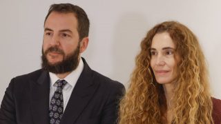 Borja Thyssen y Blanca Cuesta en un evento en Madrid. (Foto: Gtres)