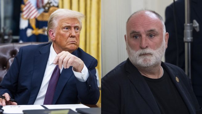 Donald Trump y el chef José Andrés. (Foto: Gtres)