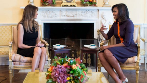 Michelle Obama y Melania Trump. (Foto: Gtres)