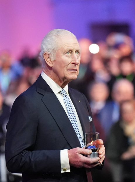 El rey Carlos III en el acto conmemorativo de la liberación de Auschwitz. (Foto: Gtres)