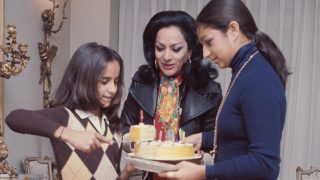 Lolita Flores, Rosario Flores y Lola Flores, en un cumpleaños. (Foto: Gtres)