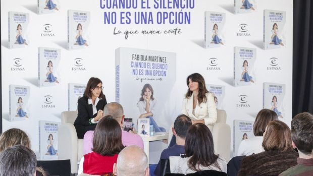 Fabiola Martínez durante la presentación de su libro. (Foto: Gtres)