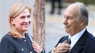 La infanta Cristina y el Aga Khan. (Fotos: Gtres)