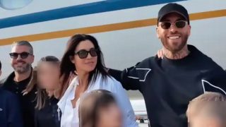 Pilar Rubio y Sergio Ramos antes de su viaje. (Foto: Instagram)