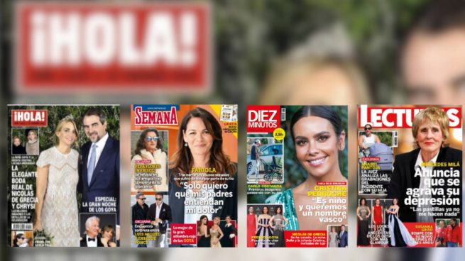 Revistas, Lecturas, Diez Minutos, Hola, Semana, mercedes milá, anabel pantoja, luis miguel, enrique ponce