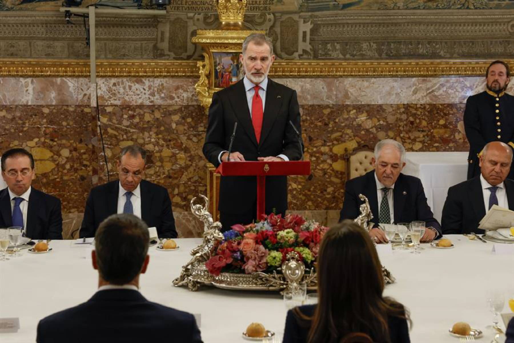 El Rey Felipe VI en un acto oficial. (Foto: Gtres)