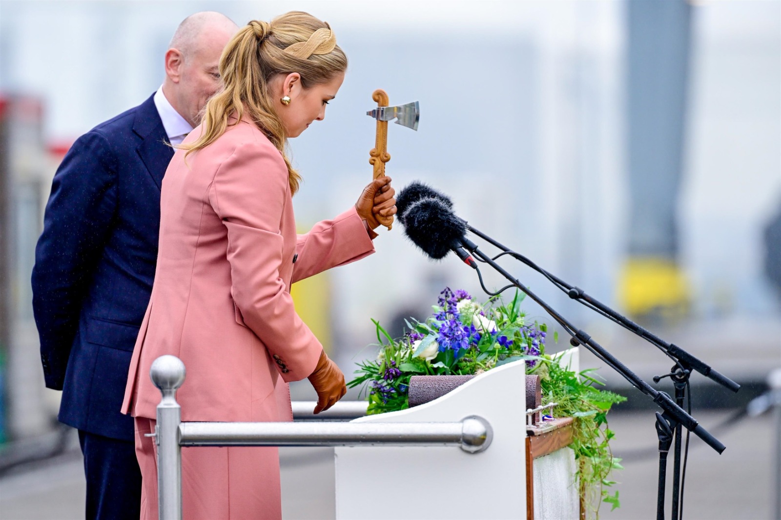 La princesa Amalia de Holanda en su primer acto en solitario. (Foto: Gtres)