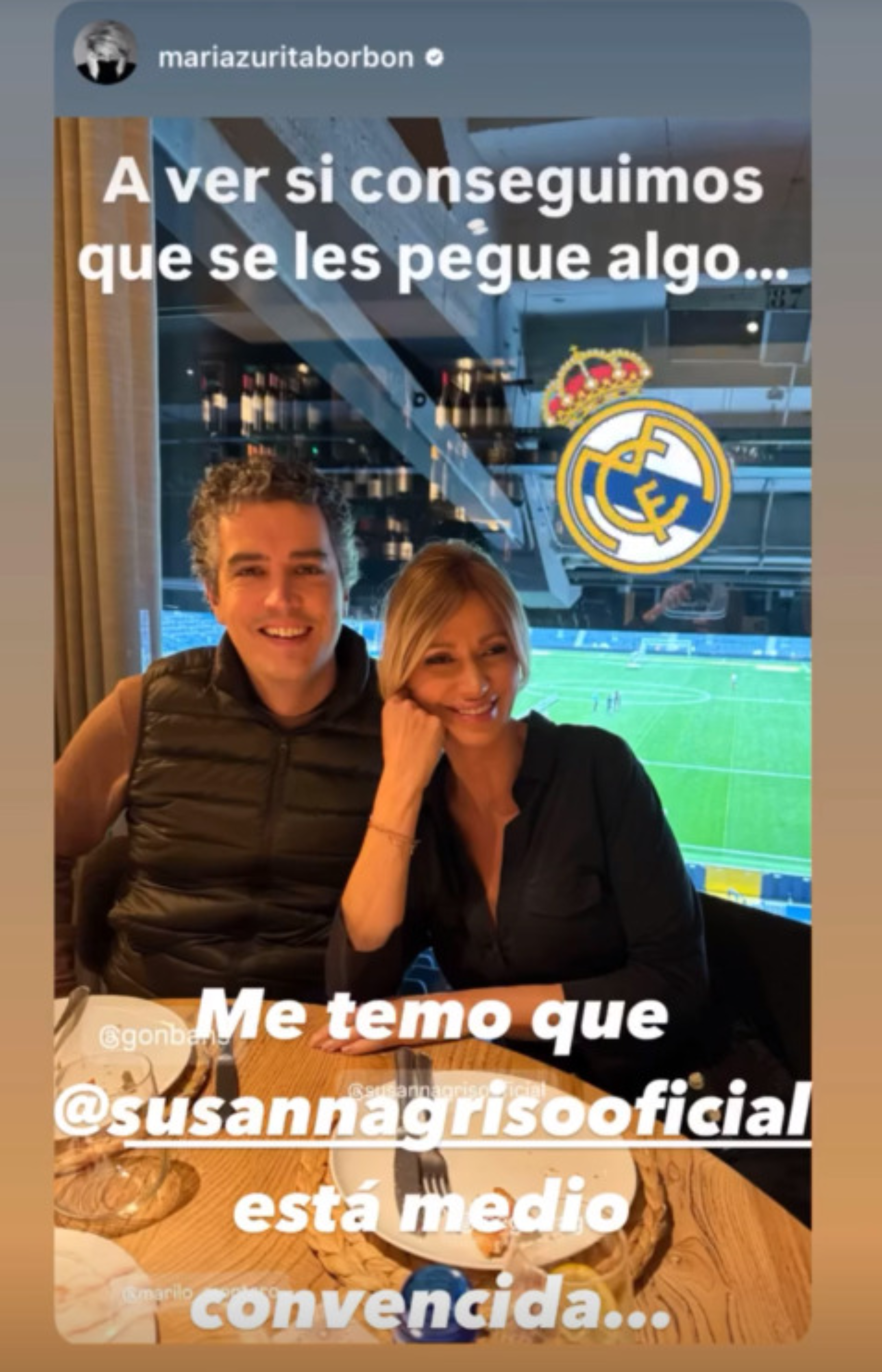 Susana Griso y Gonzalo Bans. (Foto:Instagram)