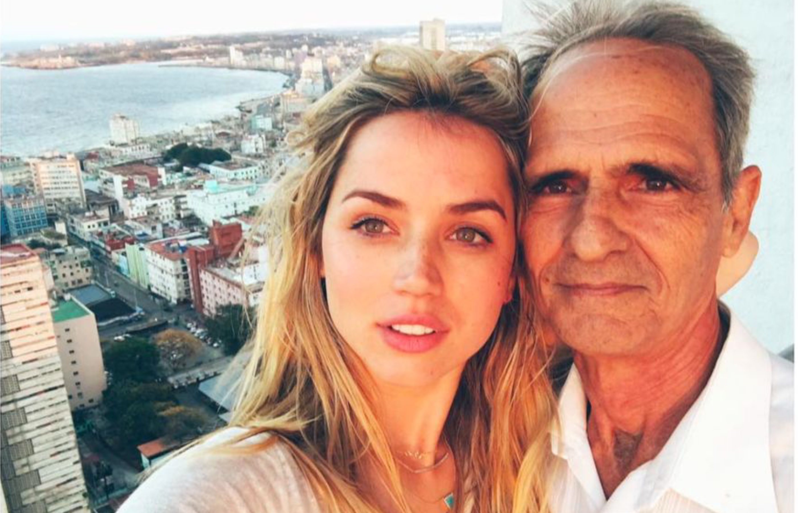 Ana de Armas con su padre Ramón Armas. (Foto: Instagram)