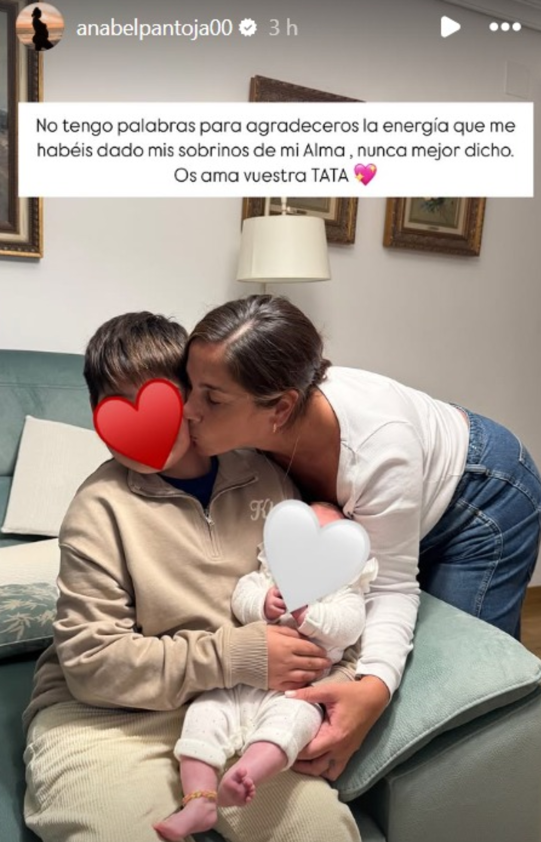 Anabel Pantoja y su sobrino. (Foto: Instagram)