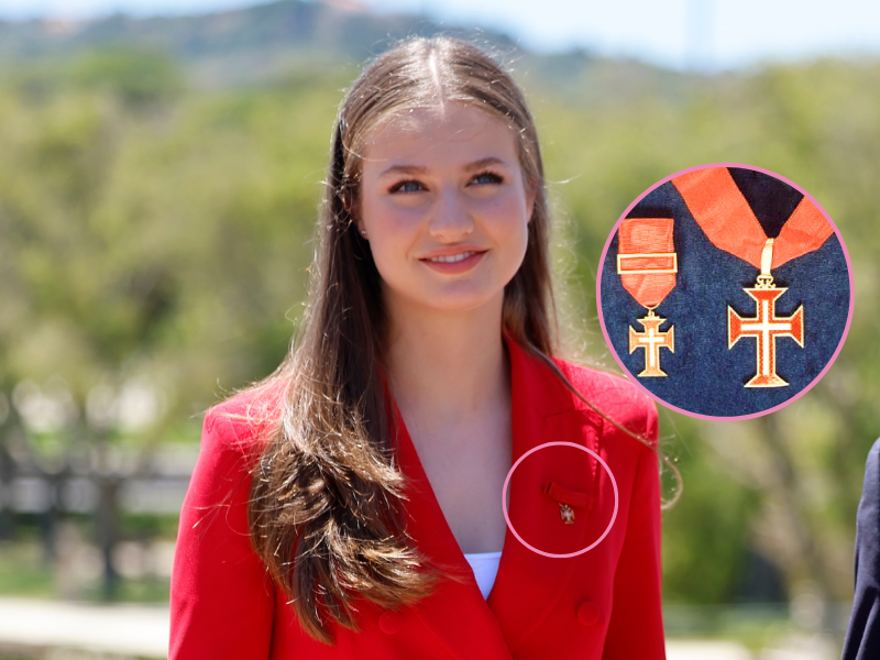 La Princesa Leonor con a Gran Cruz de la Orden de Cristo. . (Foto:Gtres)