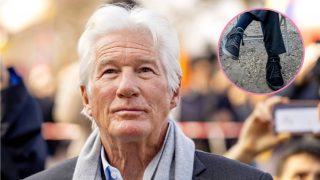 Richard Gere celebrando el Día del Levantamiento Nacional del Tíbet, en La Haya. (Foto: Gtres)