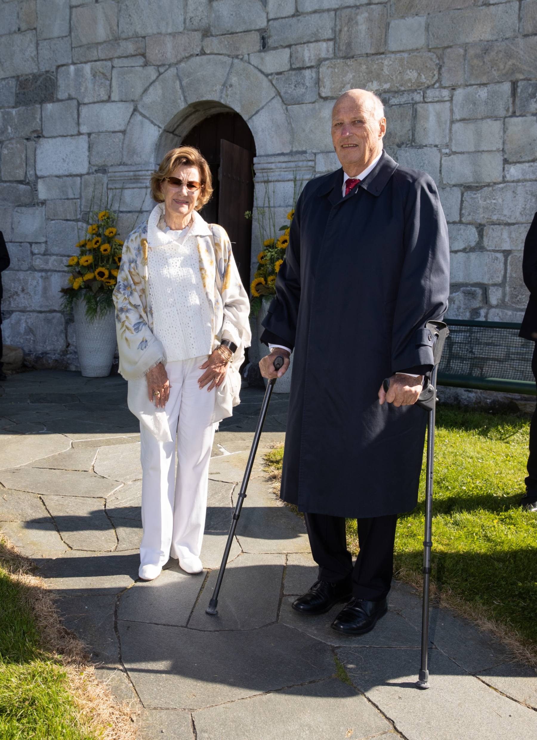 Los reyes Harald y Sonia de Noruega