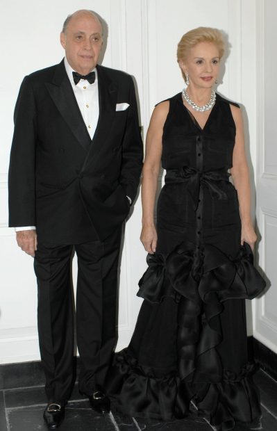 Reinaldo y Carolina Herrera. (Foto: Gtres)