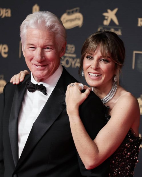 Los actores Richard Gere y Alejandra Silva en los Premios Goya. (Foto: Gtres)