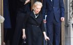 Carolina Herrera en el último adiós a Reinaldo. (Foto: Gtres)