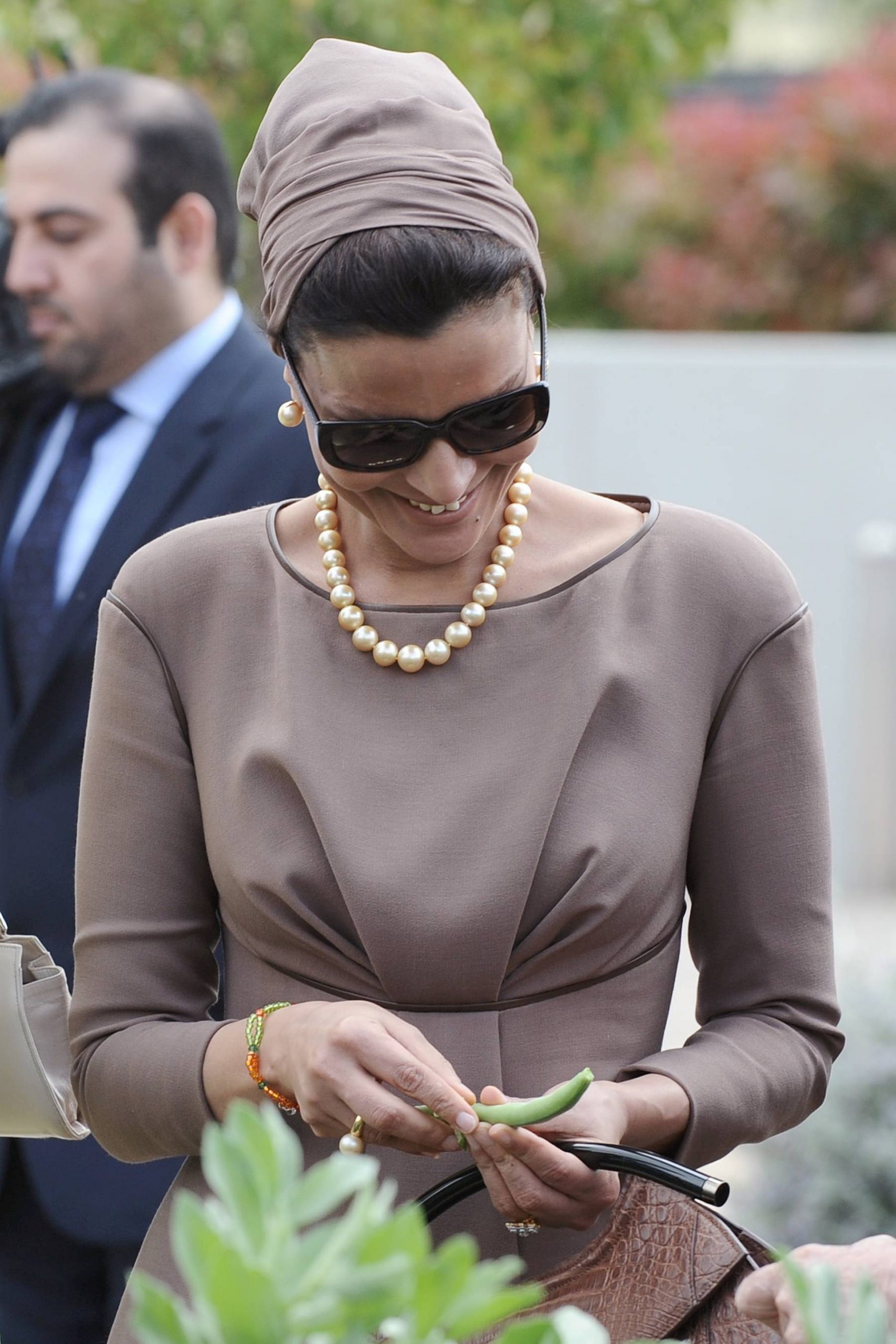 La jequesa de Qatar durante un viaje a España. (Foto: Gtres)