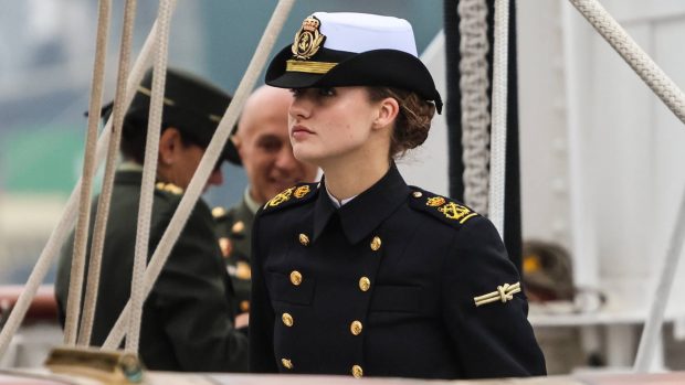 La princesa Leonor a bordo de Elcano. (Foto: Gtres)