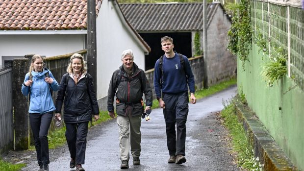 Familia real belga, familia real belga Camino de Santiago