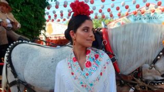 María García de Jaime en la Feria de Sevilla. (Foto: Redes Sociales)