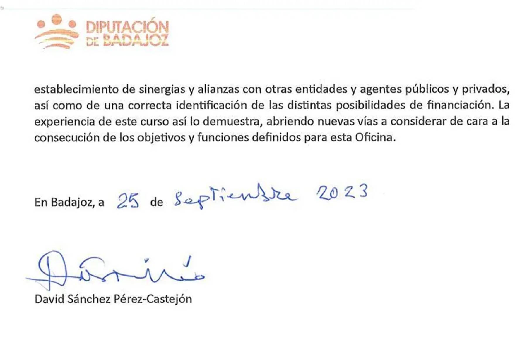 Firma de David Sánchez, hermano del presidente del Gobierno. (Foto: RRSS)