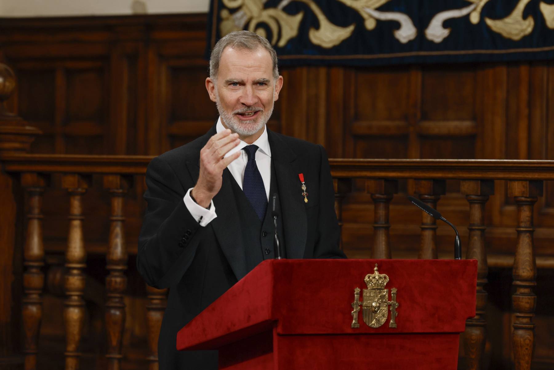 El Rey Felipe en un acto oficial. (Foto: Gtres)