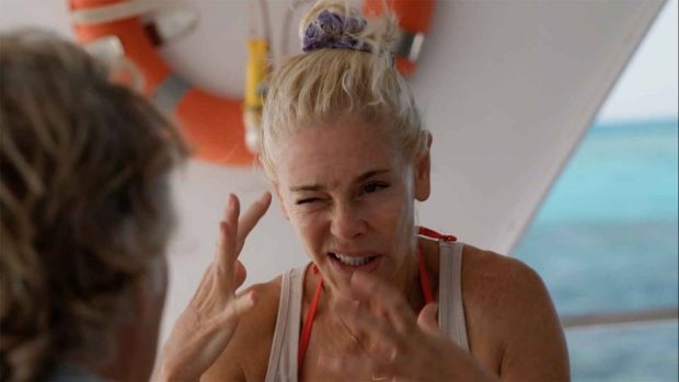 Belén Rueda se muestra más expresiva, con una mezcla de emociones al hablar de su vida personal. (Foto: Cuatro)