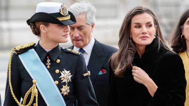 Leonor y Letizia juntas en un acto oficial. (Foto: Gtres)