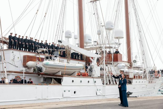 Felipe y Letizia se despidieron de Leonor el 11 de enero de 2025. (Foto: Gtres)