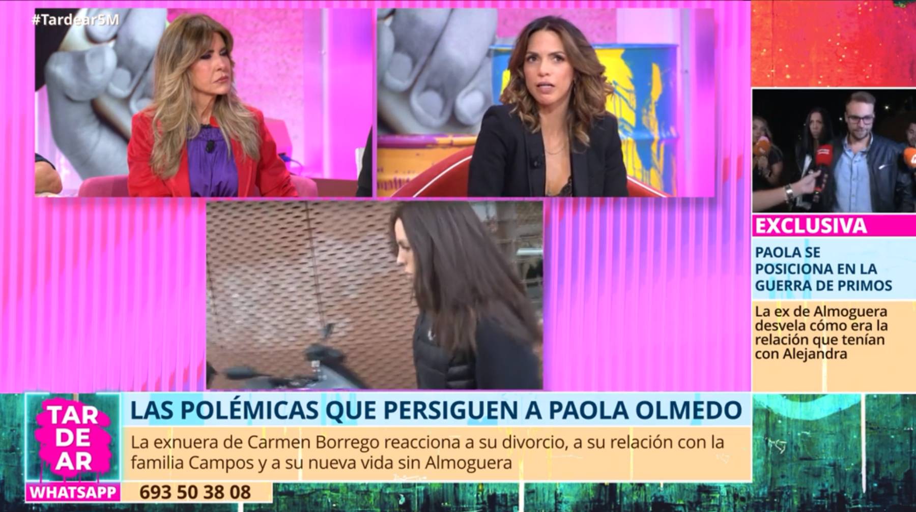 Paola Olmedo en 'TardeAR'. (Foto: Telecinco)