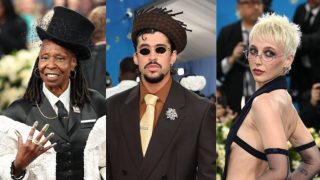 Whoopi Goldberg, Bad Bunny y Emma Chamberlain en la MET Gala 2025. (Foto: Gtres)