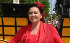 María del Monte en la Feria de Abril de Sevilla. (Foto: Gtres)
