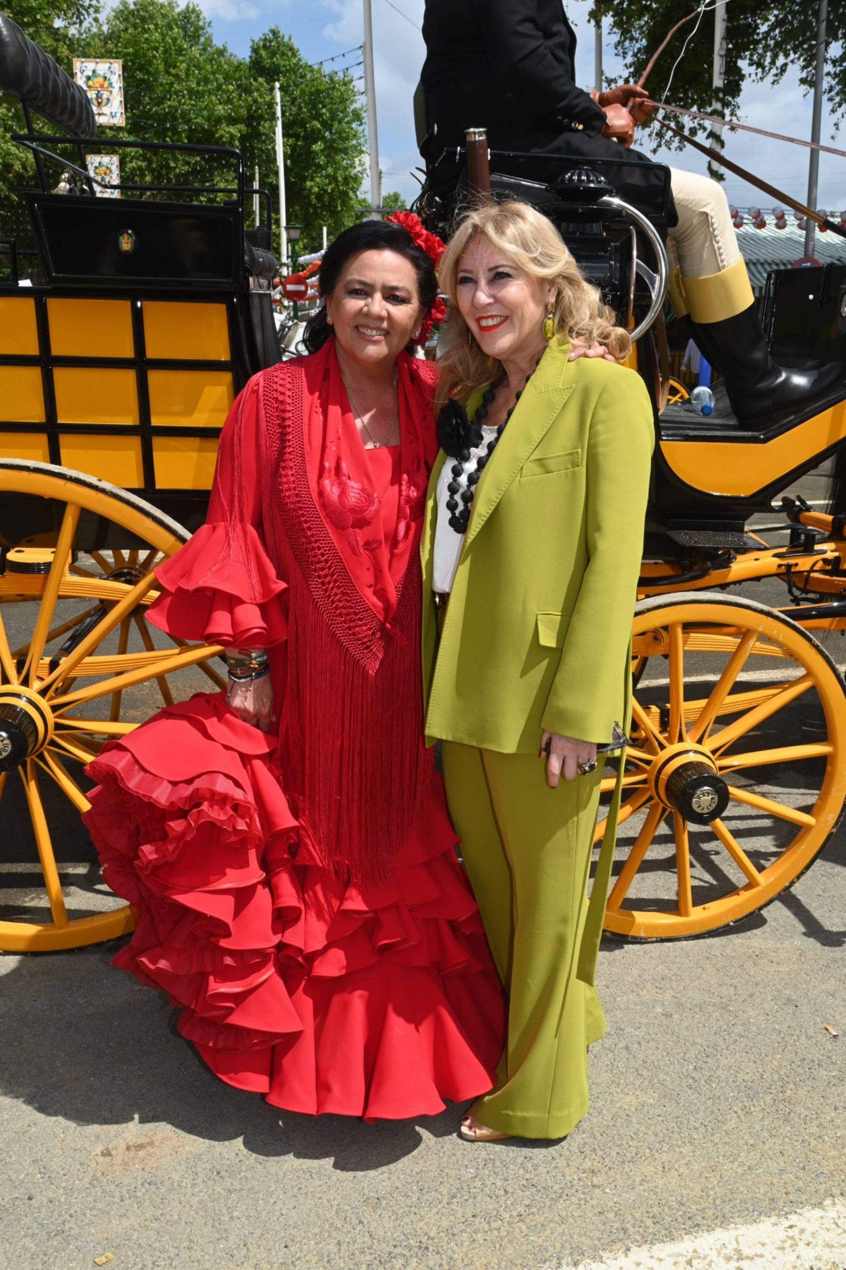 María del Monte en la Feria de Abril de Sevilla. (Foto: Gtres)