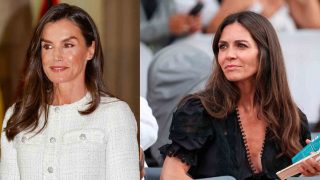 La Reina Letizia y Eva Fernández en un montaje. (Fotos: Gtres)