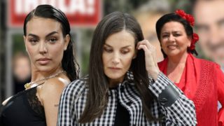 Georgina Rodríguez, la Reina Letizia y María del Monte. (Foto: Gtres)