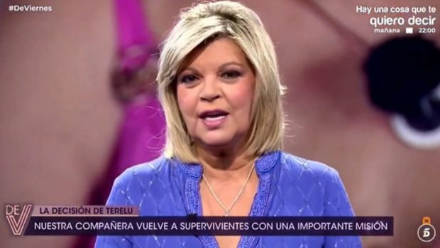 Terelu Campos en un plató de televisión. (Foto: Telecinco)