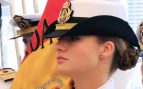 La princesa Leonor en la jura de bandera. (Foto: EFE)