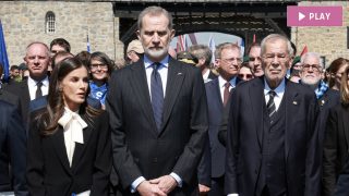 Los Reyes Felipe y Letizia durante su último acto. (Foto: Gtres)
