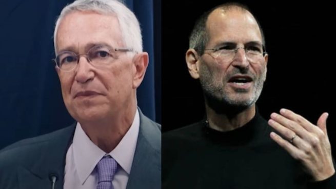Montaje de Ricardo Salinas y Steve Jobs. (Fotos: Redes sociales)