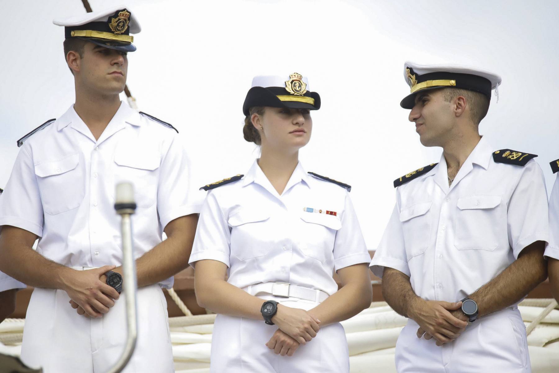 La princesa Leonor a bordo de Elcano. (Foto: Gtres)