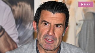 Luis Figo accediendo a la plaza de toros de Las Ventas. (Video: Gtres)