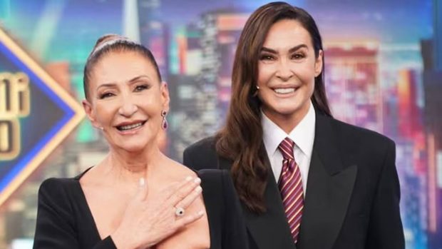 Vicky Martín Berrocal y su madre en 'El hormiguero'. (Foto: Gtres)